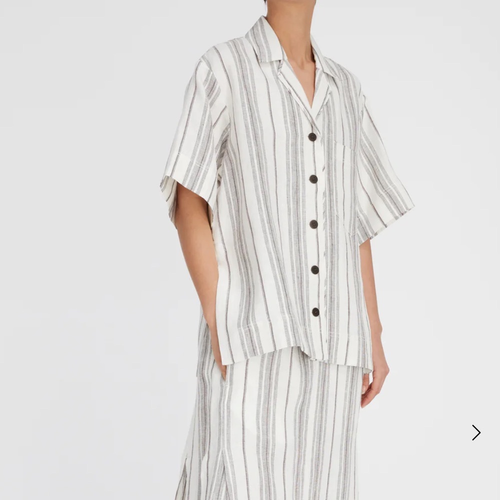 NWT - Lee Matthews Linen Shirt